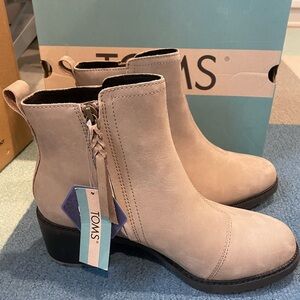 Toms Marina Boots 8.5 Taupe Grey